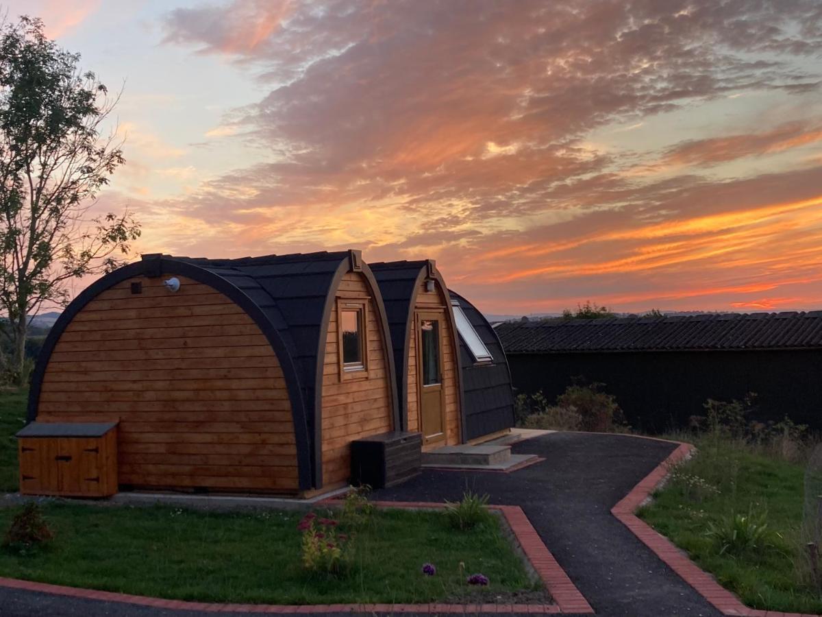 Hedgehog Glamping Pod School House Farm Otel Leighton  Dış mekan fotoğraf